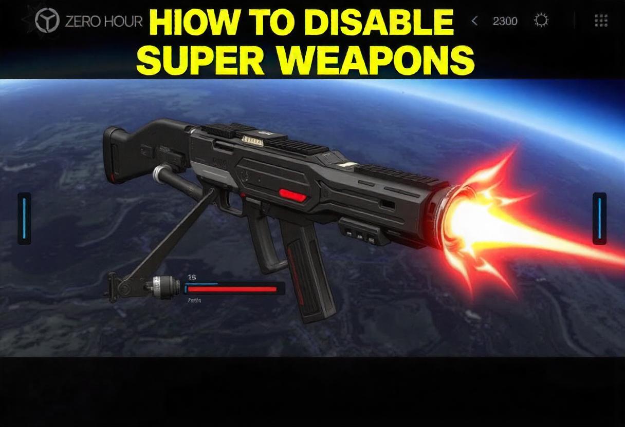 How to Disable Super Weapons in Zero Hour?