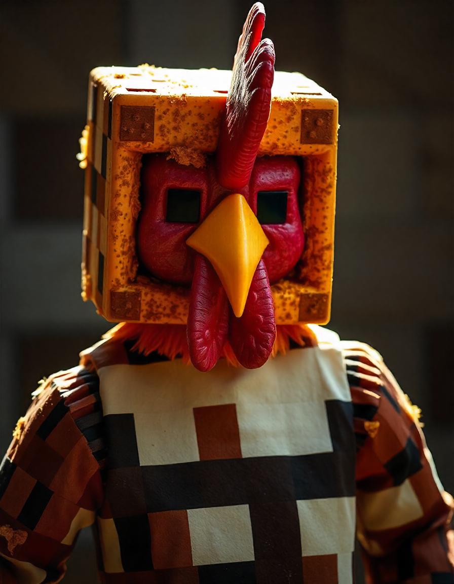 Chicken Head Suit Minecraft Skin